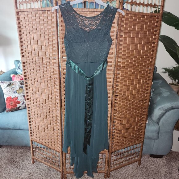 BeryLove Lace Chiffon Bridesmaid / Hi-Lo Swing Party Dress - Size Small - NWT - Picture 2 of 6